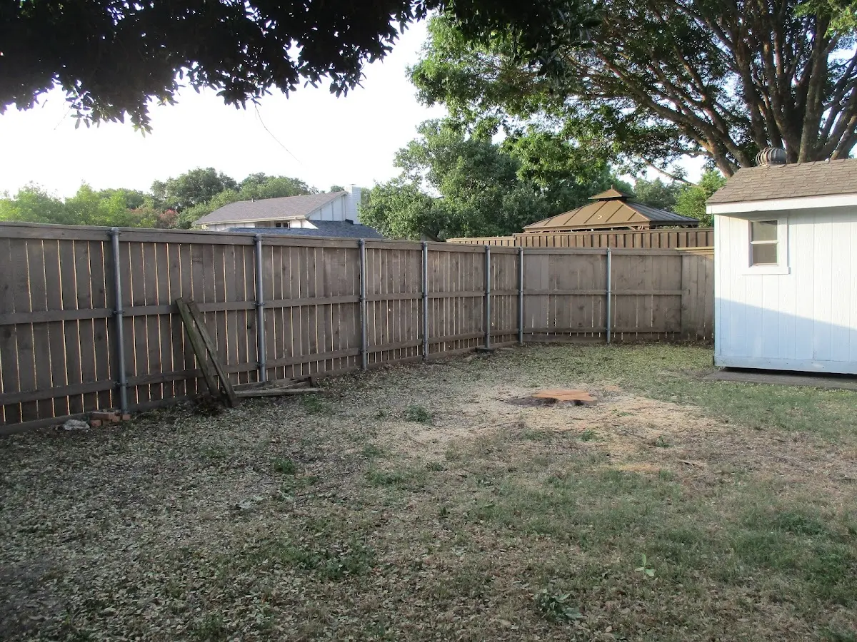 Cleared yard after professional tree removal in Kennewick